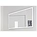 Specchio Romeo, Specchio Da Bagno, 100% Made In Italy, Cm 120x2h60, Bianco Lucido - Foto miniatura 1