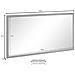 Specchio Romeo, Specchio Da Bagno, 100% Made In Italy, Cm 120x2h60, Bianco Lucido - Foto miniatura 3