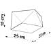 Lampada Da Soffitto Hexa 25 Bianco Sl. 0686 - Moderno Lampade Da Soffitto Bianco 15x25x25 Cm - Foto miniatura 4