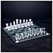 Set Scacchi In Vetro Scacchiera Moderna Gioco Classico Con 33 Pezzi 20 X 20 Cm - Foto miniatura 2