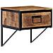 Comodino 40x35x40 Cm In Legno Massello Di Mango - Foto miniatura 1