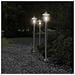 Lampada Da Terra Per Esterni Argento 120 Cm In Acciaio Inox - Foto miniatura 3
