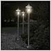 Lampada Da Terra Per Esterni Argento 120 Cm In Acciaio Inox - Foto miniatura 1