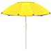 Ombrellone Spiaggia Mare Portatile Palo Reclinabile Tinta Unita Modello Caprera Diametro 220 Giallo - Foto miniatura 1