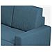 Divano Sakar 2 Posti Medio (due Sedute Da 70cm) + Pouf Misure Esterne L. 168 P. 145 Colore Avio - Foto miniatura 2