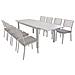Dexter - Set Tavolo In Alluminio Cm 160/240 X 90 X 75 H Con 8 Sedie Dexter - Foto miniatura 1