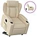 Poltrona Alzapersona Reclinabile Elettrica Crema In Tessuto - Foto miniatura 2