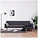 Divano Letto A Forma Di L Grigio Scuro In Poliestere - Foto miniatura 1