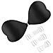 Reggiseno Adesivo A Forma Di Cuore Black L - Foto miniatura 1