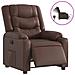 Poltrona Reclinabile Elettrica Marrone in Similpelle - Foto miniatura 1