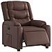 Poltrona Reclinabile Elettrica Marrone in Similpelle - Foto miniatura 3