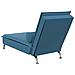 Chaise Longue Massaggi con Cuscino a Rullo Blu in Velluto - Foto miniatura 6