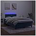Letto a Molle Materasso e LED Blu Scuro 120x190 cm in Velluto - Foto miniatura 4
