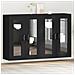Armadi a Muro 2 pz Nero Rovere 69,5x34x90 cm Legno ingegnerizzato - Foto miniatura 2