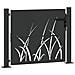 Cancello da giardino con blocco Nero 105 x 100 cm - Foto miniatura 4