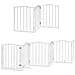Cancello Cani Porta Pieghevole Bianco 12 Pannelli 600 cm Pioppo - Foto miniatura 3