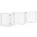 Cancello Cani Porta Pieghevole Bianco 12 Pannelli 600 cm Pioppo - Foto miniatura 4
