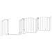 Cancello Cani Porta Pieghevole Bianco 12 Pannelli 600 cm Pioppo - Foto miniatura 5