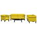 Set di Divani 3 pz Giallo in Velluto - Foto miniatura 2