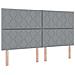 Letto a molle con materasso Grigio chiaro 180 x 200 cm Tessuto - Foto miniatura 1