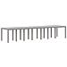 Set da Pranzo per Giardino 17 pcs Grigio chiaro Rattan Polt - Foto miniatura 4
