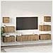 Set mobile TV 8 pcs rovere artigianale 60 x 30 x 30 cm - Foto miniatura 4