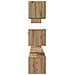 Set mobile TV 8 pcs rovere artigianale 60 x 30 x 30 cm - Foto miniatura 8