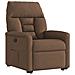 Poltrona Alzapersona Reclinabile Elettrica Marrone Tessuto - Foto miniatura 4