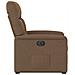 Poltrona Alzapersona Reclinabile Elettrica Marrone Tessuto - Foto miniatura 5