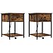 Armadio da Notte con cassetto 2 pcs Rovere fumo 42 x 41 x 56 cm - Foto miniatura 1
