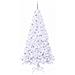 Albero di Natale artificiale Bianco 240 cm PVC e Acciaio - Foto miniatura 4