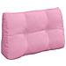 Cuscino per Schiena Rosa 80 x 24 x 50 cm Tessuto - Foto miniatura 1