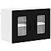 Pensile cucina 2 pcs Nero 60 x 31 x 40 cm Legno multistrato - Foto miniatura 5