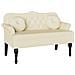 Panca Chesterfield Crema 120,5 x 65 x 75 cm Pelle Sintetica - Foto miniatura 1