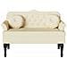 Panca Chesterfield Crema 120,5 x 65 x 75 cm Pelle Sintetica - Foto miniatura 4