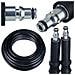 Tubo Alta Pressione 5m Quick Connect Di Ricambio - Compatibile Con Idropulitrici Ar Blue Clean, Michelin, Black Decker, Makita, Stanley | Max 200 Bar, 60°c - Foto miniatura 1