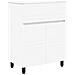 Mobiletto da bagno Bianco 60 x 35 x 80 cm Legno ingegnerizzato - Foto miniatura 1