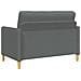Set di Divani con Storage 2 pcs Grigio Scuro Poliestere - Foto miniatura 4