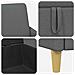 Set di Divani con Storage 2 pcs Grigio Scuro Poliestere - Foto miniatura 6
