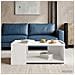 Tavolino da salotto Bianco 90 x 50 x 33 cm Legno ingegnerizzato - Foto miniatura 4