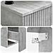 Set di Armadi da Bagno 3 pz Grigio Cemento 53 x 35 x 39 cm - Foto miniatura 4