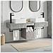 Set di Armadi da Bagno 3 pz Grigio Cemento 53 x 35 x 39 cm - Foto miniatura 6