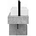 Set di Armadi da Bagno 3 pz Grigio Cemento 53 x 35 x 39 cm - Foto miniatura 9