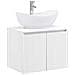Set di mobili per il bagno Bianco Legno ingegnerizzato - Foto miniatura 1