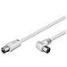 ICOC AV-346 - Cavo Antenna TV M / F 1,5 mt angolato 90° - Foto miniatura 1