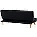 Divano Letto 3 Posti Nero Froya - Foto miniatura 11