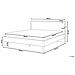 Letto Matrimoniale 160x200cm In Legno Marrone E Bianco Con Led Serris - Foto miniatura 4
