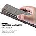 Custodia Compatibile Con Sony Xperia Xa1 Ultra In Grigio Nero - Coperchio Protettiva Con Chiusura Magnetica, Funzione Stand E Tasca Per Le Carte - Foto miniatura 8