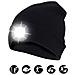 Capellino Con Luce Frontale Torcia Led Ricaricabile Nero - Foto miniatura 3