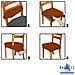 Set 4 Coprisedia Antimacchia Senza Schienale Made In Italy Mattone - Foto miniatura 6